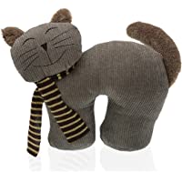 Versa 20270312 Sujetapuertas Gato Tope para Puerta Decorativo- Gris- 23 x 9 x 29 cm